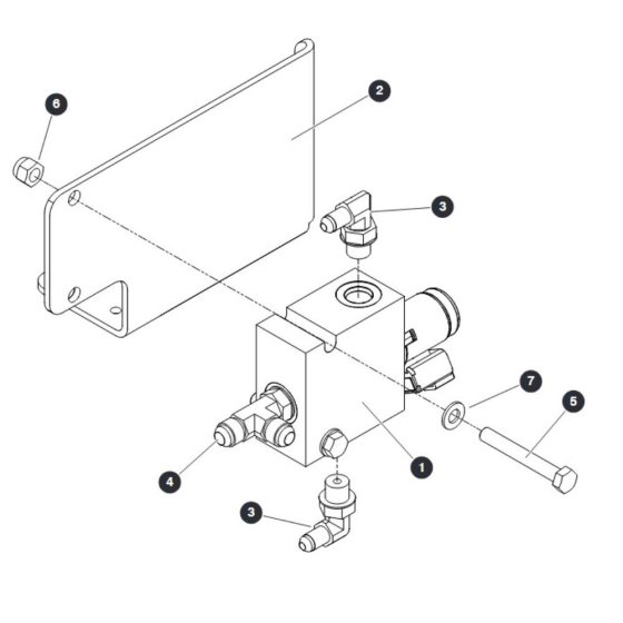 Motor Shift Manifold for Skyjack SJ9253 RT Scissor Lift