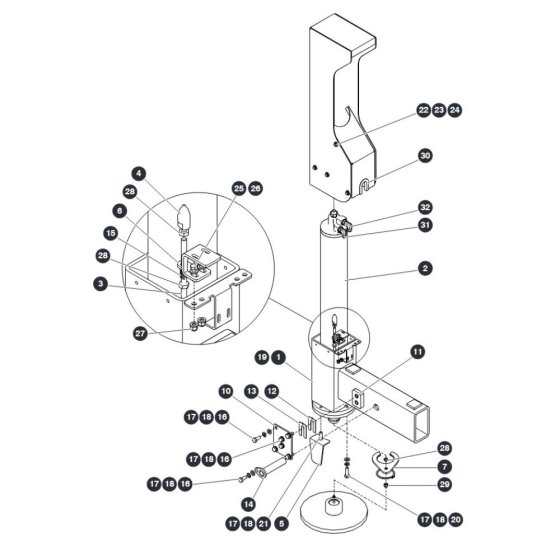 Outriggers for Skyjack SJ9253 RT Scissor Lift