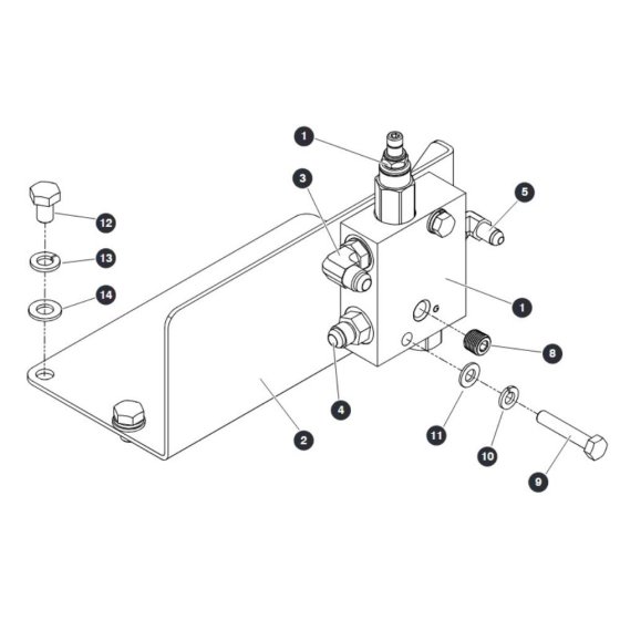 Pressure Reducing Manifold for Skyjack SJ9253 RT Scissor Lift