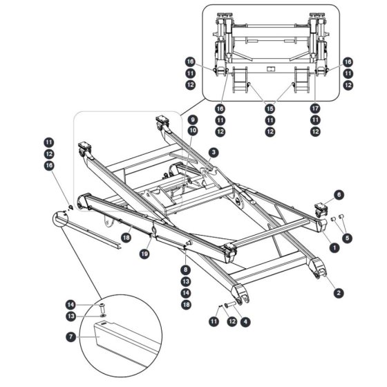 Scissor Level Top  for Skyjack SJ9253 RT Scissor Lift