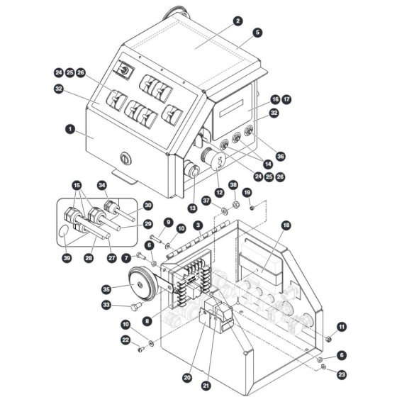 Base Control Box for Skyjack SJ9664 RT Scissor Lift