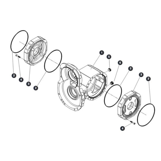 Central Housing - Rear Axle for Skyjack SJ9664 RT Scissor Lift