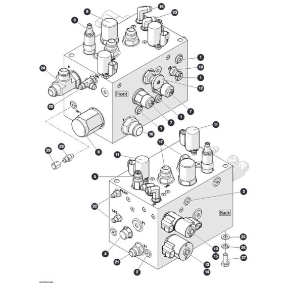 Drive Manifold for Skyjack SJ9664 RT Scissor Lift