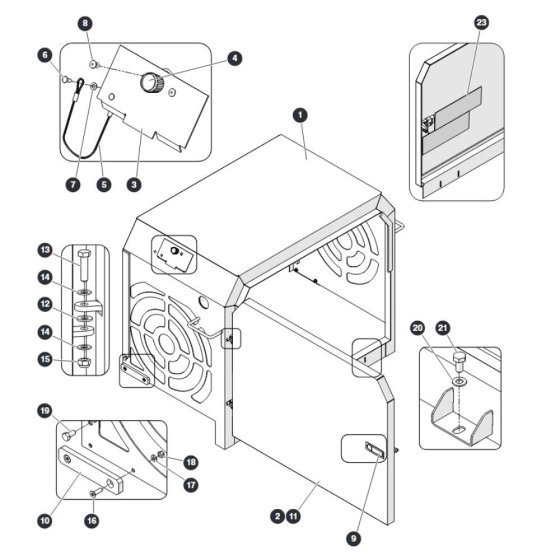 Engine Cover Cage for Skyjack SJ9664 RT Scissor Lift