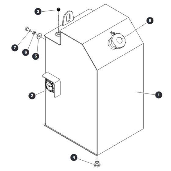 Fuel Tank for Skyjack SJ9664 RT Scissor Lift