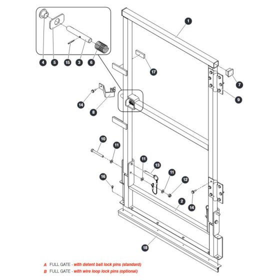 Full Gate for Skyjack SJ9664 RT Scissor Lift