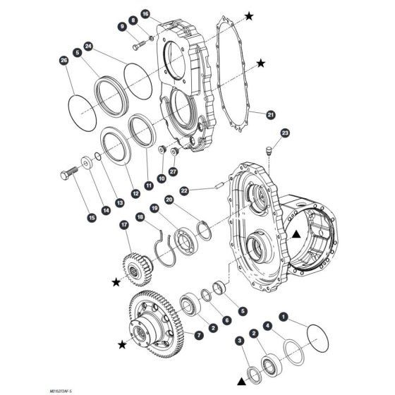 Gear Box - Rear Axle for Skyjack SJ9664 RT Scissor Lift