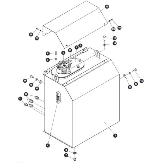 Hydraulic Tank for Skyjack SJ9664 RT Scissor Lift