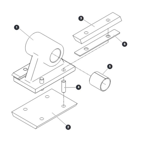 Lower Sliders for Skyjack SJ9664 RT Scissor Lift