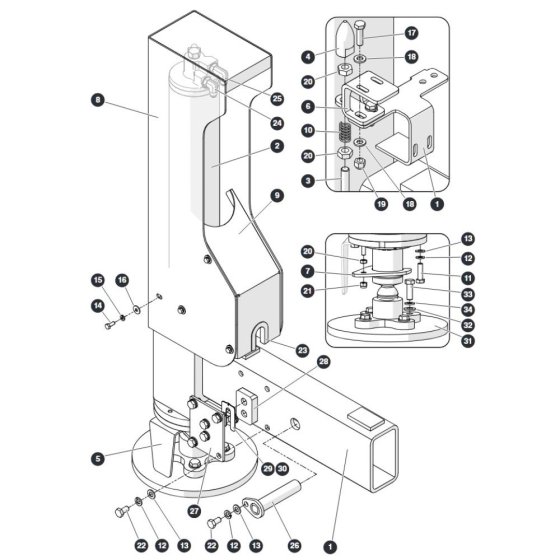 Outriggers for Skyjack SJ9664 RT Scissor Lift