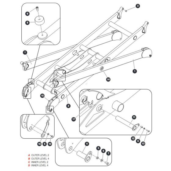 Scissor Level 2/4 for Skyjack SJ9664 RT Scissor Lift