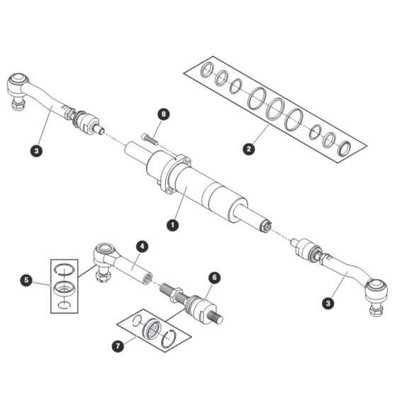 Steering - Front Axle for Skyjack SJ9664 RT Scissor Lift