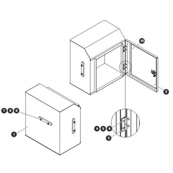 Storage Box for Skyjack SJ9664 RT Scissor Lift
