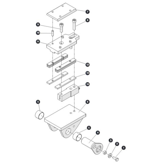 Upper Sliders for Skyjack SJ9664 RT Scissor Lift