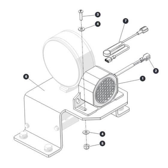 White Noise Alarm for Skyjack SJ9664 RT Scissor Lift
