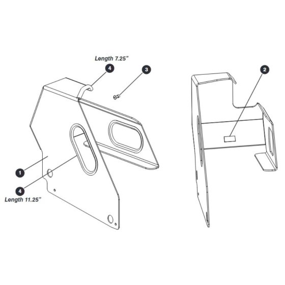 Aluminum Control Box Guard Option for Skyjack SJIII 3215 (10000996 - 10999999) DC Scissor Lift