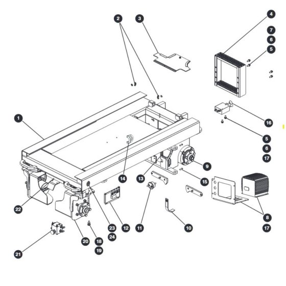 Base for Skyjack SJIII 3215 (10000996 - 10999999) DC Scissor Lift