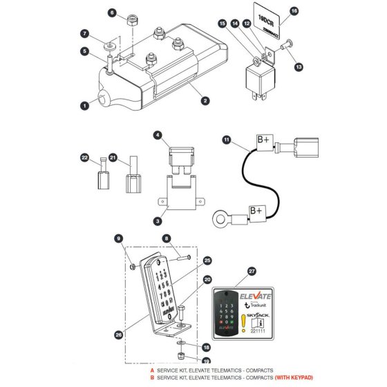 Elevate Telematics for Skyjack SJIII 3215 (10000996 - 10999999) DC Scissor Lift