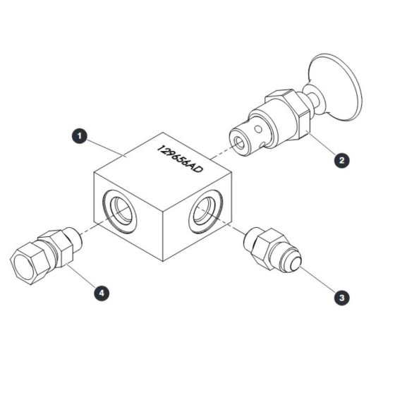 Emergency Lowering Manifold for Skyjack SJIII 3215 (10000996 - 10999999) DC Scissor Lift