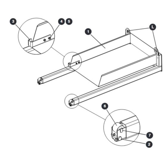Extension Platform Assembly for Skyjack SJIII 3215 (10000996 - 10999999) DC Scissor Lift