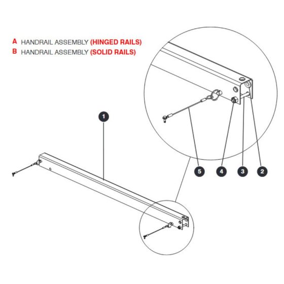 Extension Slide Railing for Skyjack SJIII 3215 (10000996 - 10999999) DC Scissor Lift