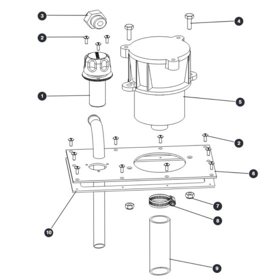 Hydraulic Tank Lid - Welded Tank for Skyjack SJIII 3215 (10000996 - 10999999) DC Scissor Lift