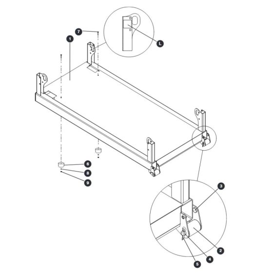 Main Platform Assembly for Skyjack SJIII 3215 (10000996 - 10999999) DC Scissor Lift