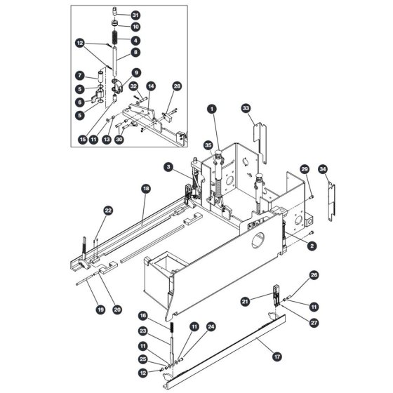 Pothole Protection Device for Skyjack SJIII 3215 (10000996 - 10999999) DC Scissor Lift