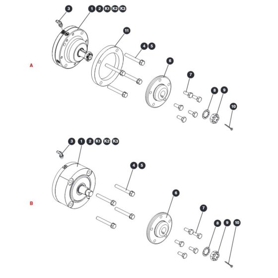 Rear Brakes for Skyjack SJIII 3215 (10000996 - 10999999) DC Scissor Lift