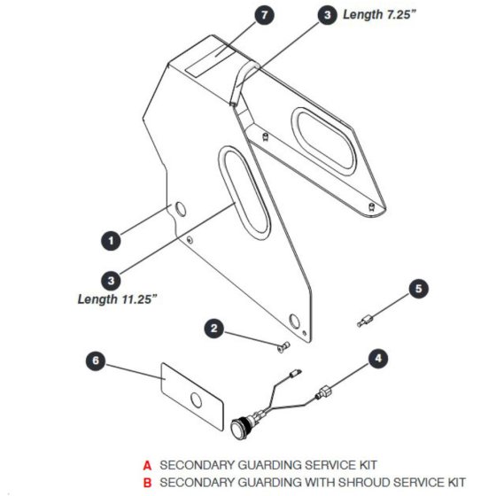 Secondary Guard Lift Enable for Skyjack SJIII 3215 (10000996 - 10999999) DC Scissor Lift