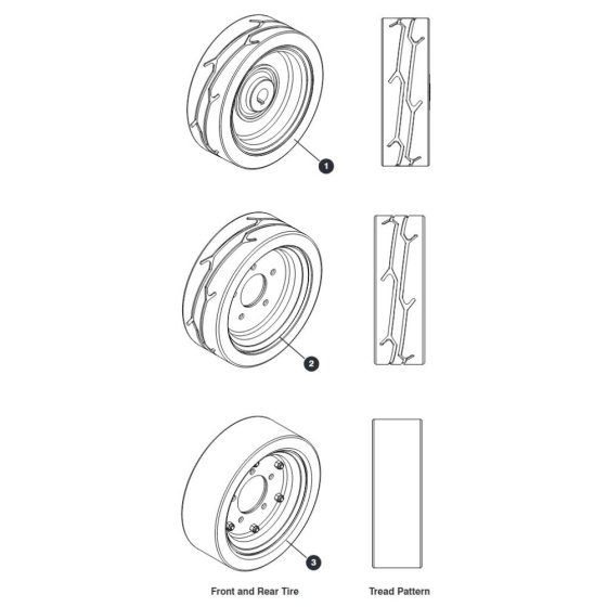 Wheels for Skyjack SJIII 3215 (10000996 - 10999999) DC Scissor Lift
