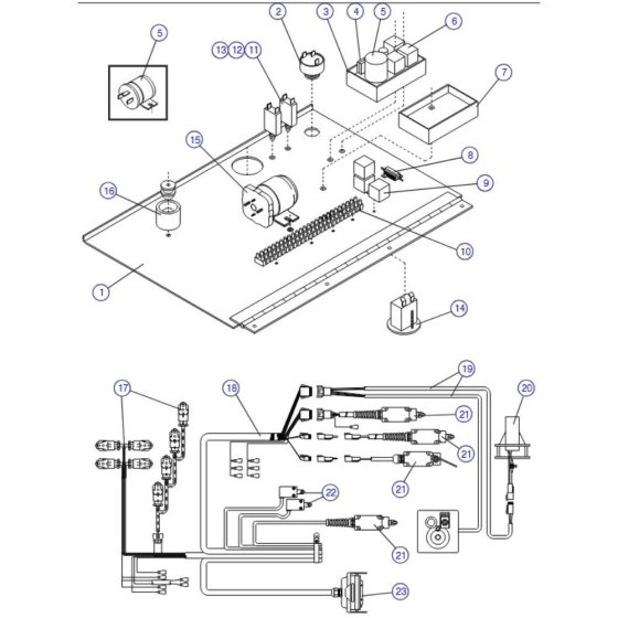 Electrical Panel (CE) Assembly for Skyjack SJIII 3220 DC Scissor Lift