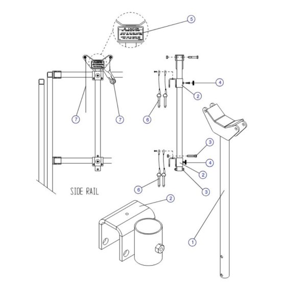 Pipe Rack Assembly for Skyjack SJIII 3220 DC Scissor Lift