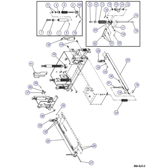 Pot Hole Protection Device Assembly for Skyjack SJIII 3220 DC Scissor Lift