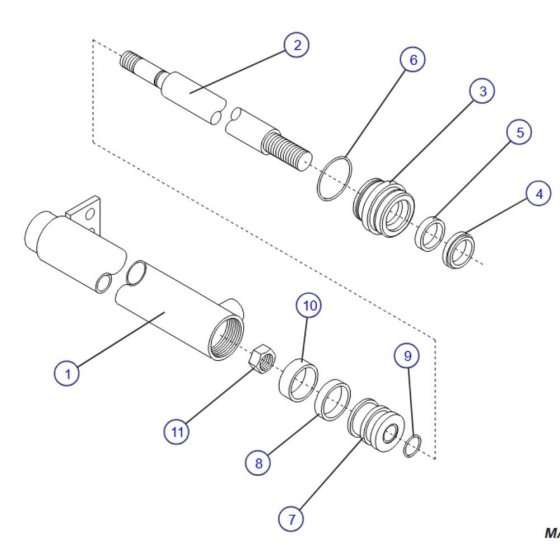 Powered Extension Platform Cylinder Assembly for Skyjack SJIII 3220 DC Scissor Lift