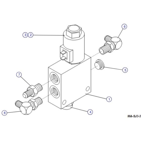 Proportional Control Manifold Assembly for Skyjack SJIII 3220 DC Scissor Lift