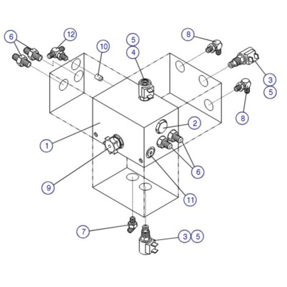 Rear Drive Manifold (3220, 4620, 4626, 4830, 4832) Assembly for Skyjack SJIII 3220 DC Scissor Lift