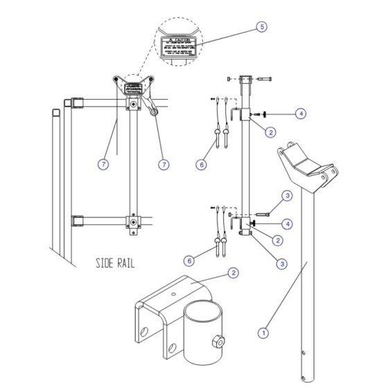 Light Duty Pipe Rack Option for Skyjack SJIII 4620 (66005 - 66429 700000 - 704418) DC Scissor Lift