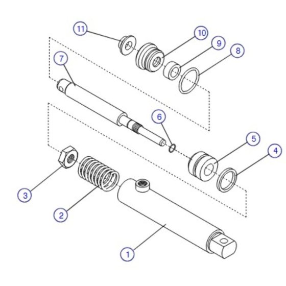 Brake Cylinder for Skyjack SJIII 4620 (66005 - 66429 700000 - 704418) DC Scissor Lift