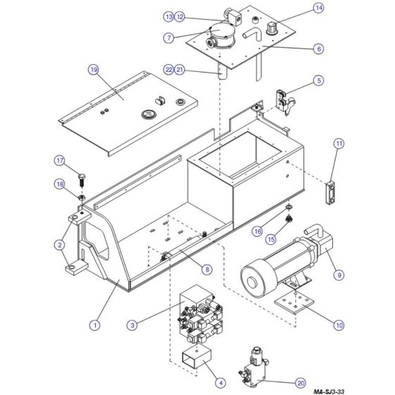 Hydraulic/ Electric Tray for Skyjack SJIII 4620 (66005 - 66429 700000 - 704418) DC Scissor Lift