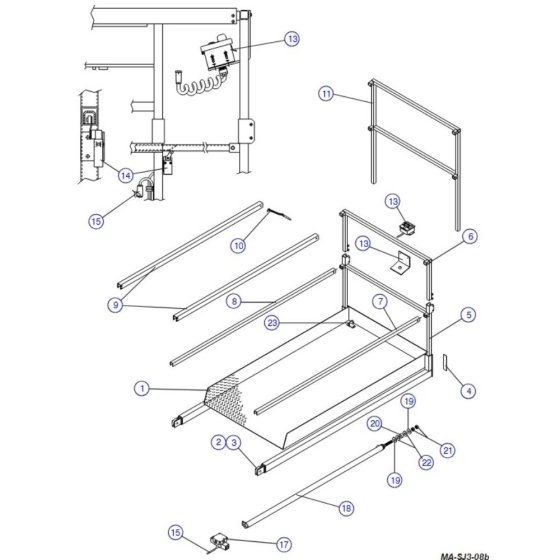 Powered Extension Platform for Skyjack SJIII 4620 (66005 - 66429 700000 - 704418) DC Scissor Lift