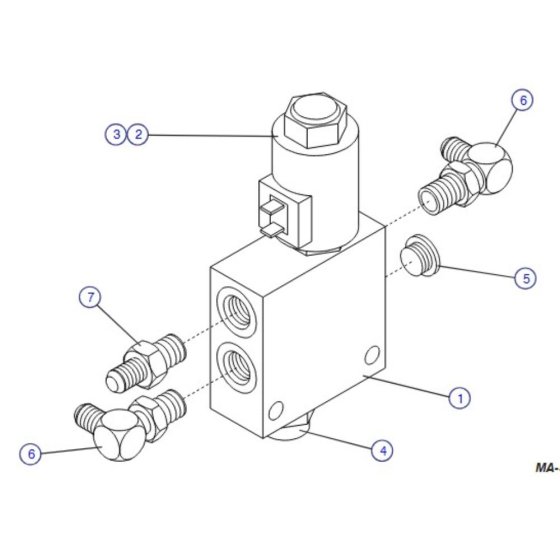 Proportional Control Manifold for Skyjack SJIII 4620 (66005 - 66429 700000 - 704418) DC Scissor Lift