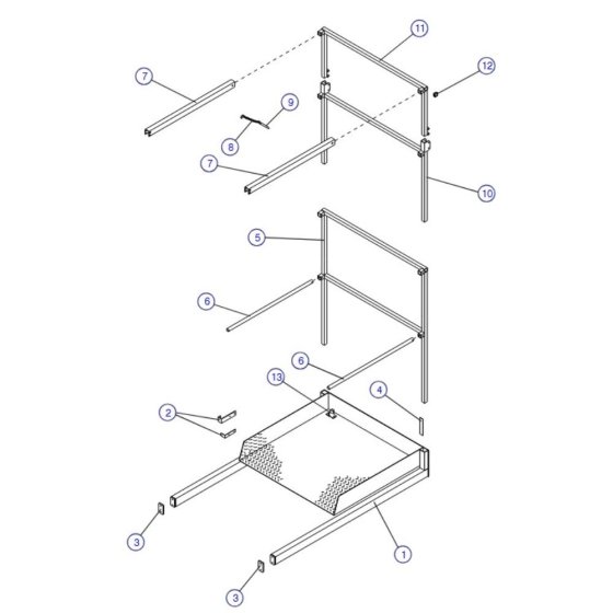 3FT Manual Extension Platform for Skyjack SJIII 4626 (700000 - 704418) DC Scissor Lift