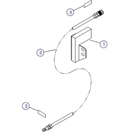 Air Hose to Platform for Skyjack SJIII 4626 (700000 - 704418) DC Scissor Lift