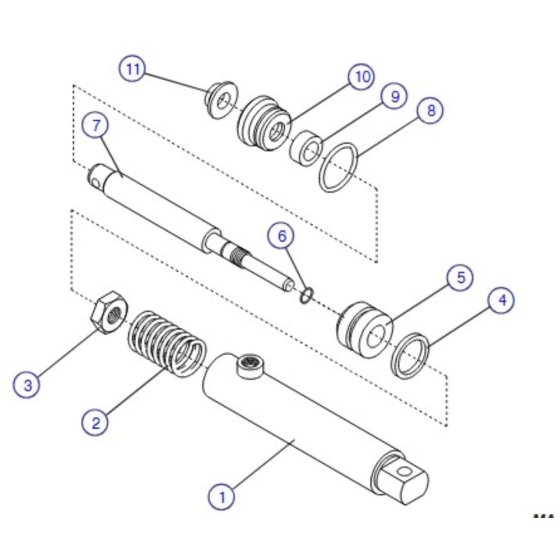 Brake Cylinder for Skyjack SJIII 4626 (700000 - 704418) DC Scissor Lift