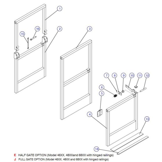 Gate for Skyjack SJIII 4626 (700000 - 704418) DC Scissor Lift