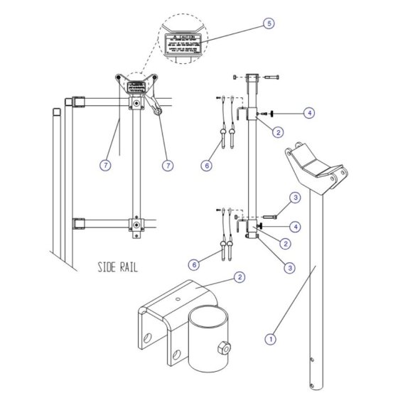 Light Duty Pipe Rack for Skyjack SJIII 4626 (700000 - 704418) DC Scissor Lift