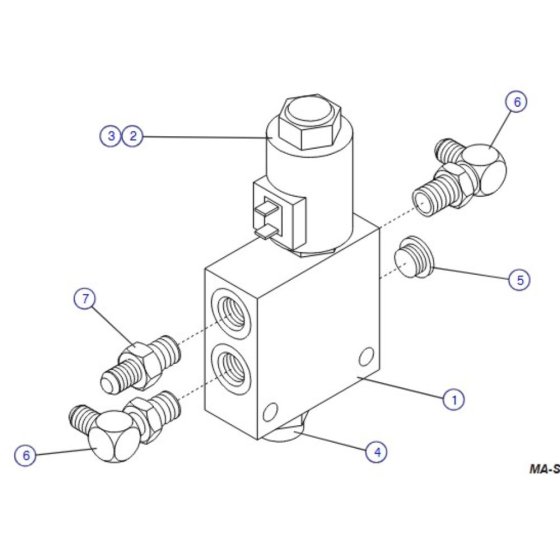 Proportional Control Manifold for Skyjack SJIII 4626 (700000 - 704418) DC Scissor Lift