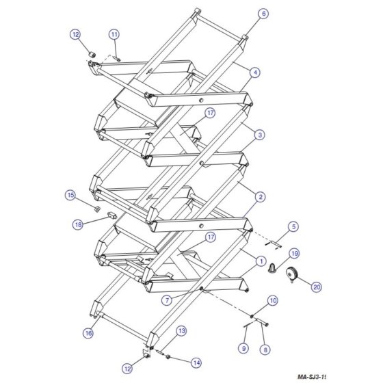 Scissor Arm for Skyjack SJIII 4626 (700000 - 704418) DC Scissor Lift