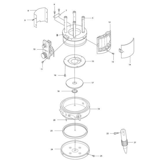 Lower Body Assembly for SK204